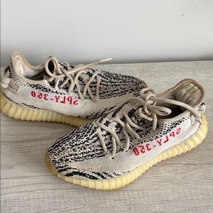 Yeezy Kids Sneakers in Beige and Black